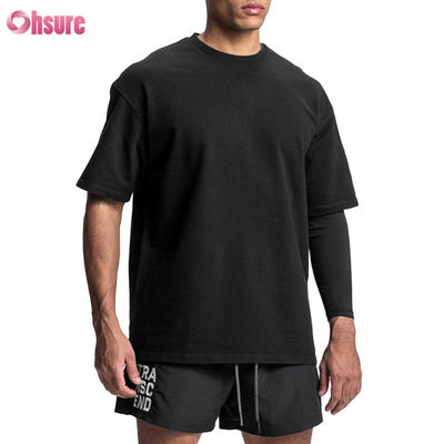 Hochwertiges leeres Baumwoll-Vintage-T-Shirt OEM Gymnastik-Sport-T-Shirt für Männer