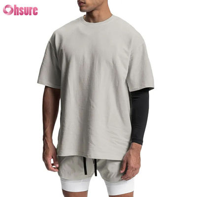 Hochwertiges leeres Baumwoll-Vintage-T-Shirt OEM Gymnastik-Sport-T-Shirt für Männer