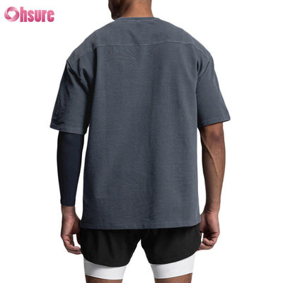 Hochwertiges leeres Baumwoll-Vintage-T-Shirt OEM Gymnastik-Sport-T-Shirt für Männer