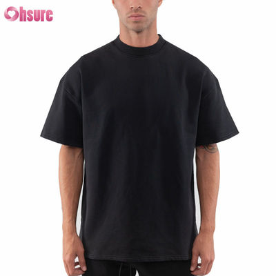 Hochwertige gewaschene Vintage-Baumwolle Loose Fit Fallende Schulter Schwergewicht Custom Printed Logo Oversized T-Shirt