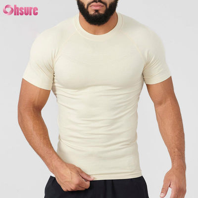 Personalisierte Polyester-Kurzärme Leichtgewicht Schnelltrocknen Geeignet zum Laufen Fitness Männer Kompression Muskel Fitness T-Shirt