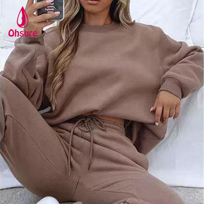 Hoodie Sweatshirts Sweatpants Jogger Tracksuit Print Logo Unisex Sweatsuit Loose Ohsure und Freizeit Casual Herbst für Frauen