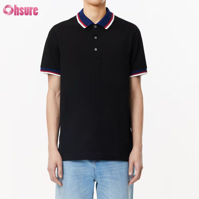 Herren Premium Raglan für Polo-Shirt Regular Fit Sportlicher Stil mit doppeltem Kontrastkragen Strickstoff