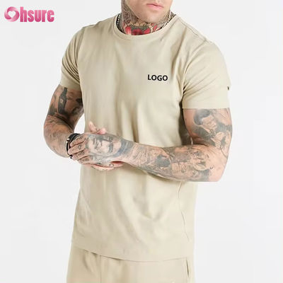 5 Spandex Sport Herren T-Shirt auf Herren T-Shirt Vintage Einfach Casual Running Custom Hochwertig 95 Baumwolle Figurbetontes Fitnessstudio Logo Druck