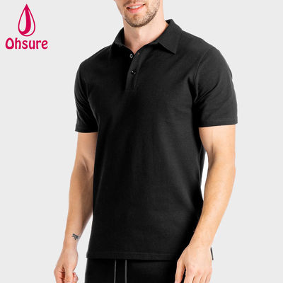OEM Custom Logo Shirt Sommer Büro Fitnessstudio Spandex / Nylon Männer Personal Trainer Arbeitsbekleidung Männer Polo Shirts Leer Casual XS-2XL