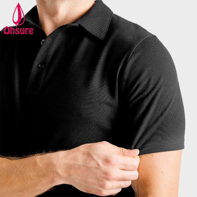 OEM Custom Logo Shirt Sommer Büro Fitnessstudio Spandex / Nylon Männer Personal Trainer Arbeitsbekleidung Männer Polo Shirts Leer Casual XS-2XL