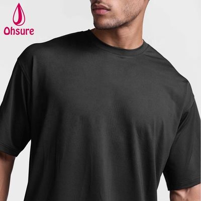 Neuankunft Benutzerdefinierter Druck Plus Size Herren T-Shirt Sport Dropped Leichte Schweißableitung Stilvolles Sweatshirt Gym Singlet