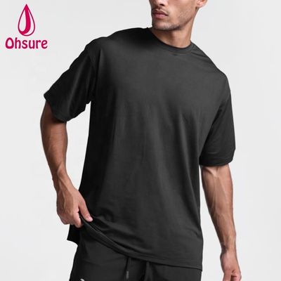 Neuankunft Benutzerdefinierter Druck Plus Size Herren T-Shirt Sport Dropped Leichte Schweißableitung Stilvolles Sweatshirt Gym Singlet