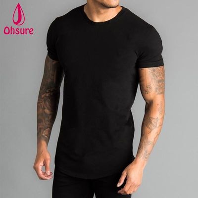 Design-Männer-Sport-T-Shirts Großhandel Custom New Athletic Kurzärmel Gym Running Blank Casual Print Muster Strick-Blank Tees