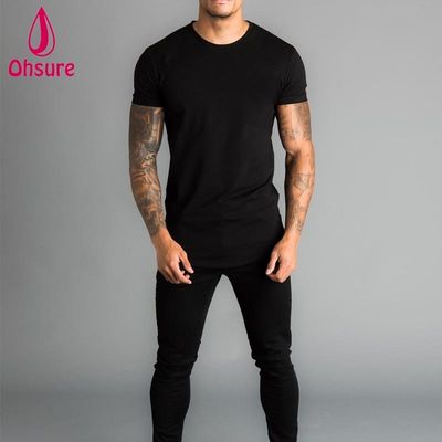 Design-Männer-Sport-T-Shirts Großhandel Custom New Athletic Kurzärmel Gym Running Blank Casual Print Muster Strick-Blank Tees