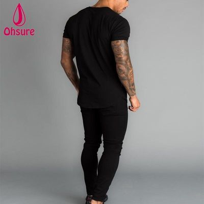Design-Männer-Sport-T-Shirts Großhandel Custom New Athletic Kurzärmel Gym Running Blank Casual Print Muster Strick-Blank Tees