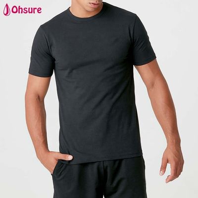 Großhandel Kundenspezifisches Logo Herrenhemden Slim Fit Herren Einfaches Fitnessstudio Kleidung Baumwolle Spandex Weiß Herren Kurzarm T-Shirt