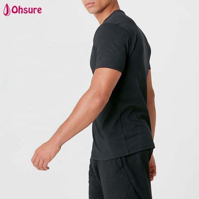 Großhandel Kundenspezifisches Logo Herrenhemden Slim Fit Herren Einfaches Fitnessstudio Kleidung Baumwolle Spandex Weiß Herren Kurzarm T-Shirt