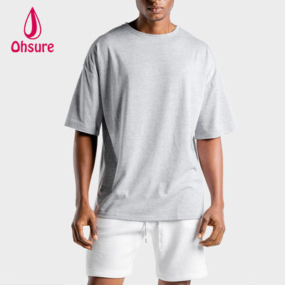 Custom T-Shirt Herren Kleidung Casual Herrenhemden Baumwoll T-Shirts 2022 Sommer Bedruckte Hemden O-Ausschnitt Blanko Einfarbig Gestrickt 50-100 Stück