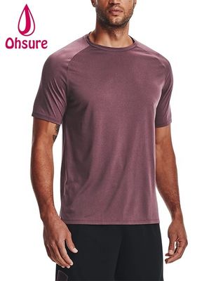 92% Polyester 8% Spandex Herren Sport Trockene Schnell T-Shirts Großhändler Fitness Kleidung Aktive Gym Bekleidung T-Shirt für Herren Casual Bedruckt