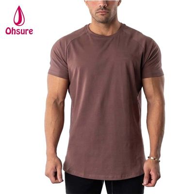 Muscle Fit T-Shirt für Männer Laufsport Top Gym Mann Baumwolle Spandex T-Shirt