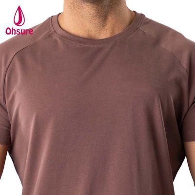 Muscle Fit T-Shirt für Männer Laufsport Top Gym Mann Baumwolle Spandex T-Shirt