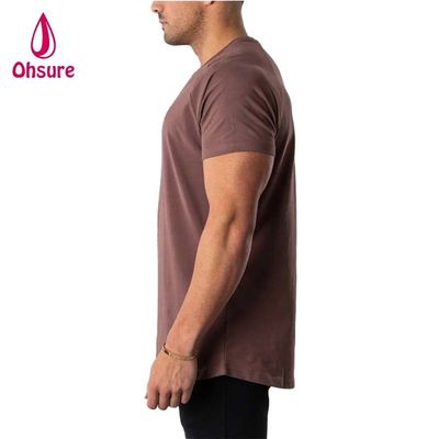 Muscle Fit T-Shirt für Männer Laufsport Top Gym Mann Baumwolle Spandex T-Shirt