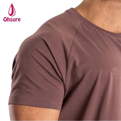 Muscle Fit T-Shirt für Männer Laufsport Top Gym Mann Baumwolle Spandex T-Shirt
