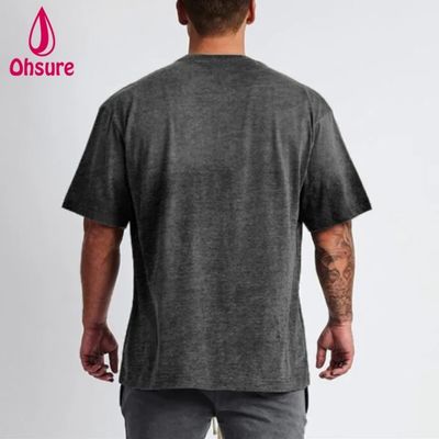 Leeres Baumwoll-Streetwear-T-Shirt Oversized Drop-Shoulder-T-Shirt Schweres T-Shirt Individueller hochwertiger Druck für Herren Casual