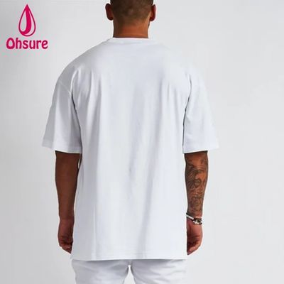 Leeres Baumwoll-Streetwear-T-Shirt Oversized Drop-Shoulder-T-Shirt Schweres T-Shirt Individueller hochwertiger Druck für Herren Casual