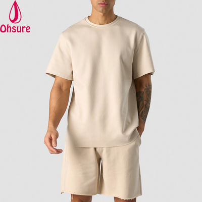 Mode Sommer 100% Baumwolle Oversize Fit Crew Hals Leichtgewicht Sport T-Shirts für Männer
