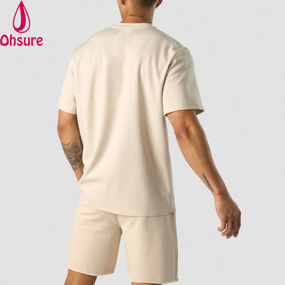 Mode Sommer 100% Baumwolle Oversize Fit Crew Hals Leichtgewicht Sport T-Shirts für Männer
