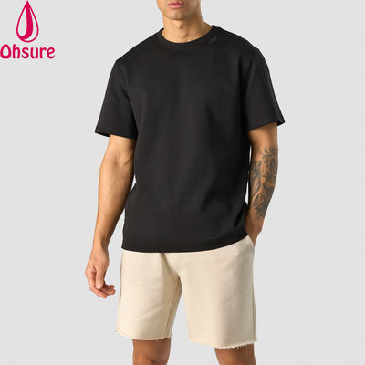 Mode Sommer 100% Baumwolle Oversize Fit Crew Hals Leichtgewicht Sport T-Shirts für Männer