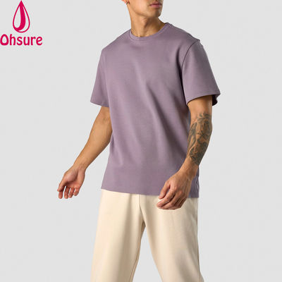 Mode Sommer 100% Baumwolle Oversize Fit Crew Hals Leichtgewicht Sport T-Shirts für Männer
