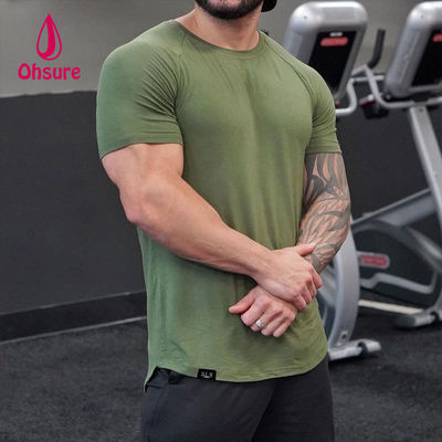 Ohsure Mit Logo Anpassen Benutzerdefiniertes Muster Großhandel Mode Hochwertiges Weißes Freizeit-Oversized-Sport-Baumwoll-Herren-T-Shirt