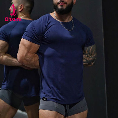 Ohsure Mit Logo Anpassen Benutzerdefiniertes Muster Großhandel Mode Hochwertiges Weißes Freizeit-Oversized-Sport-Baumwoll-Herren-T-Shirt