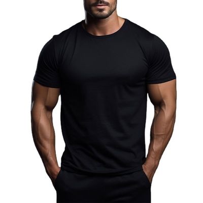Großhandel Individuell Herren Hochwertige Baumwolle Weiß Casual Bedruckt Gym Mode Baggy Sportbekleidung Schwarz Gym T-Shirts für Herren