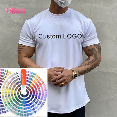 Personalisieren Männer Sportbekleidung Fitnessstudio Mode Baggy Sportbekleidung Großhandel Casual gedruckte Fitnessstudio T-Shirts für Männer