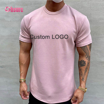 Personalisieren Männer Sportbekleidung Fitnessstudio Mode Baggy Sportbekleidung Großhandel Casual gedruckte Fitnessstudio T-Shirts für Männer