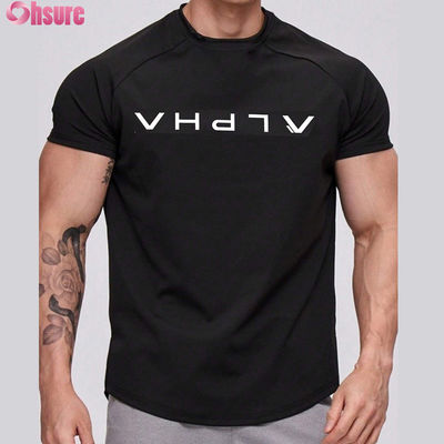 Großhandel Hochwertiges Schnelltrockenes Laufen Athletik Männer Sport T-Shirt Custom Logo Workout Fitnessstudio Baumwolle Kurze Sport T-Shirts