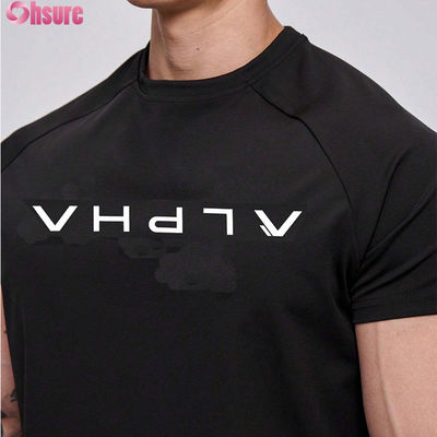 Großhandel Hochwertiges Schnelltrockenes Laufen Athletik Männer Sport T-Shirt Custom Logo Workout Fitnessstudio Baumwolle Kurze Sport T-Shirts