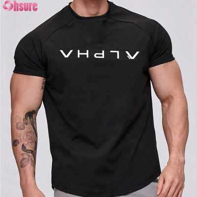 Großhandel Hochwertiges Schnelltrockenes Laufen Athletik Männer Sport T-Shirt Custom Logo Workout Fitnessstudio Baumwolle Kurze Sport T-Shirts