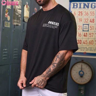 Großhandel Hochwertig Stilvoll Bequem und Lässig: Entdecken Sie die perfekte Passform in schwarzen Sport-T-Shirts für Herren in Übergrößen