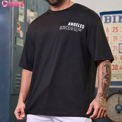 Großhandel Hochwertig Stilvoll Bequem und Lässig: Entdecken Sie die perfekte Passform in schwarzen Sport-T-Shirts für Herren in Übergrößen