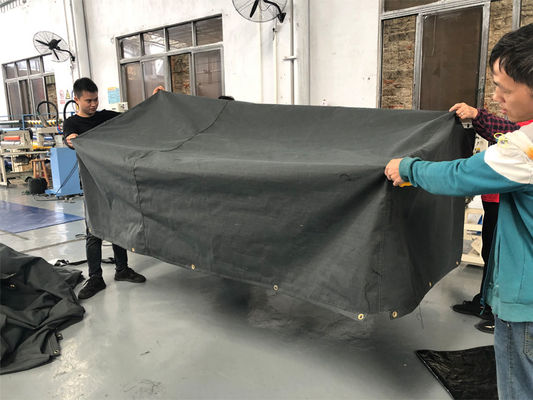Litong angepasste Größe Tarpen Auto und Zug LKW-Abdeckung wasserdichte Stoff Leinwand organische Silizium-Tarte
