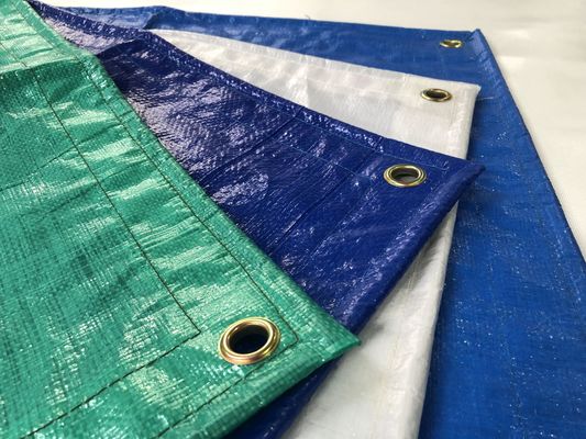 Litong Blau-Silber PE-Plane Leichte Frachtabdeckung Blau-Orange Gepäcktasche 150 g/m² Wasserdichte Planen