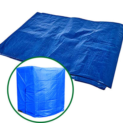 Grün 5OZ 6OZ Blau-Silber Economy Plane PE-Plane Wasserdichtes Gewebe Planenmaterial Kunststofffolie