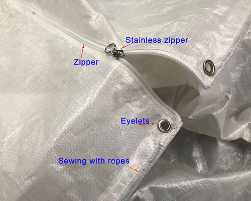 PE-Plane China Schwerlast-Fabrik Kundenspezifisch Doppelt Wasserdicht Max. Einfach Abdeckung Transparent 203GSM Lagerung
