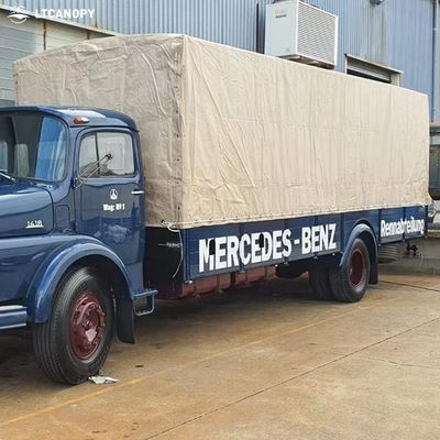 Litong Hochzugsfestigkeit Khaki 1000d Pvc Plane Truck Cover